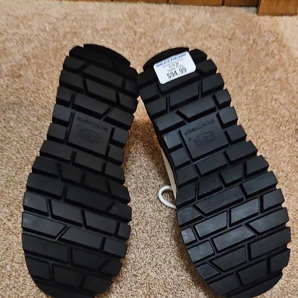 Women's White Chunky Sneakers - Picture 4 of 4